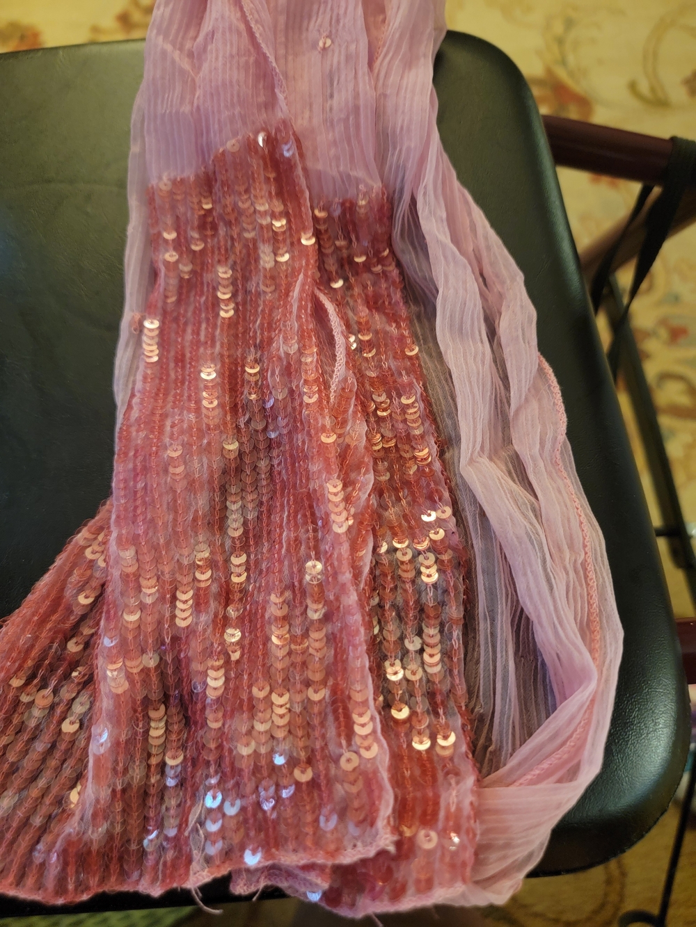 Pink Sequin Scarf - Unbranded Made In India